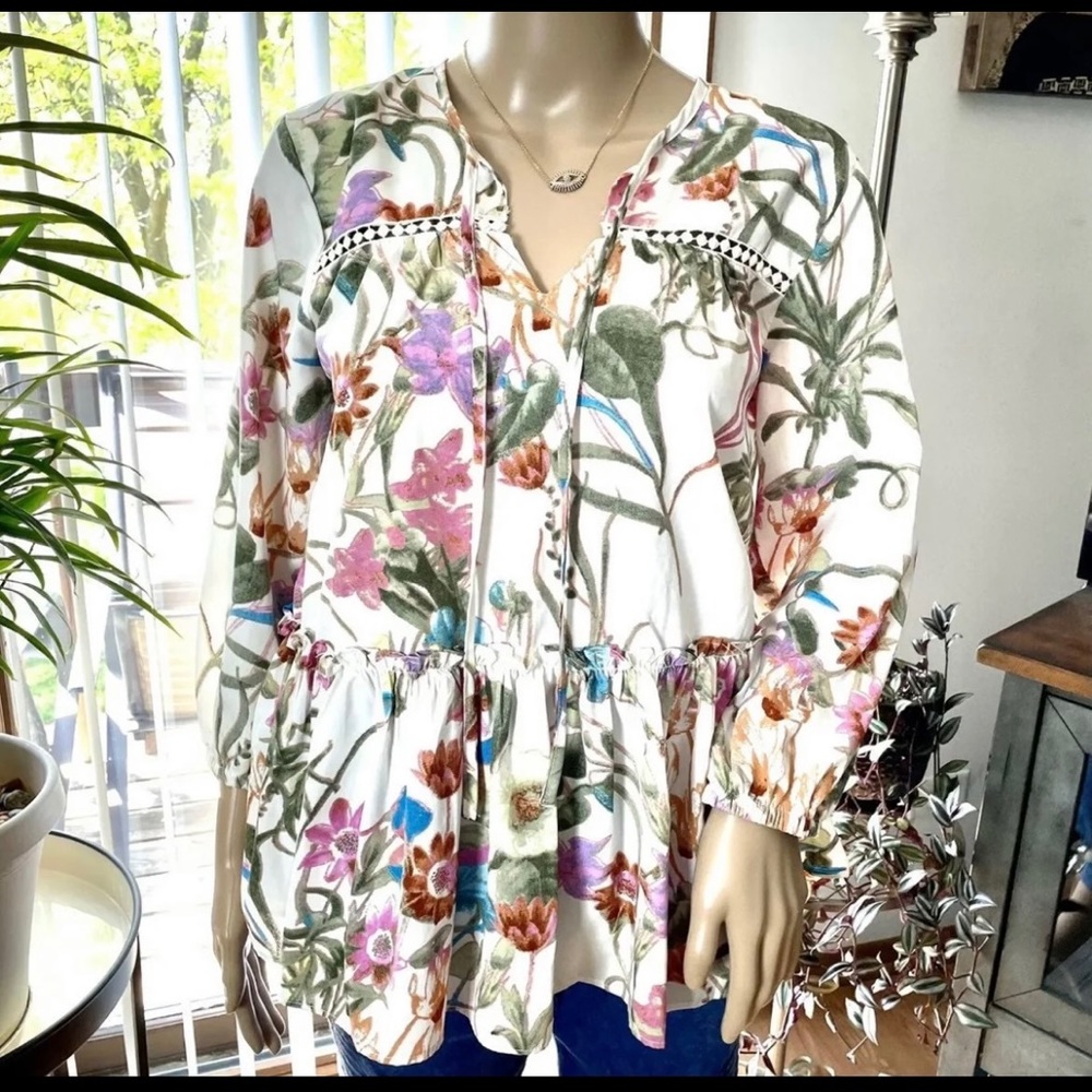 Floral Olivia and Grace Blouse Multi Color.